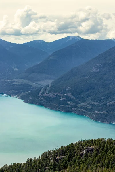 Altro Lato Squamish Visto Dalla Cima Della Montagna Squamish Canada — Foto Stock