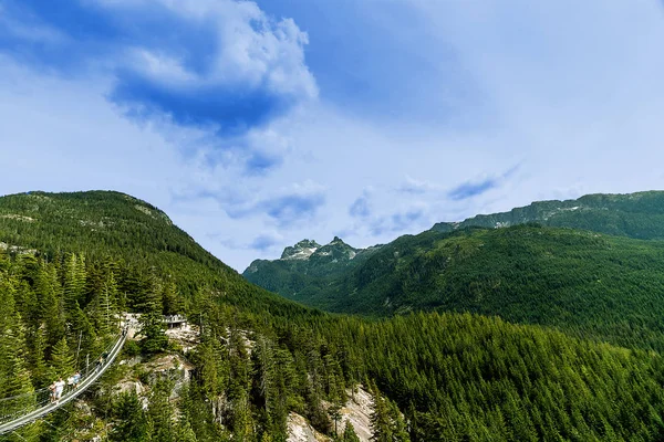 Rolling Mountains Rising Cloud Squamish Canada — Foto Stock