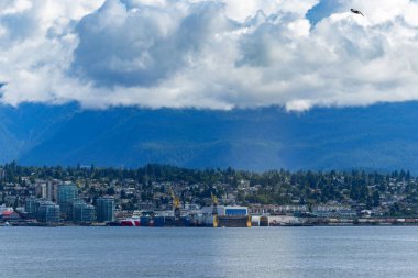Dağları öpen bulutlar, Vancouver, BC, Kanada