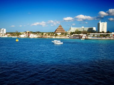 Cozumel, Meksika Bir yolcu gemisinden görüldüğü gibi