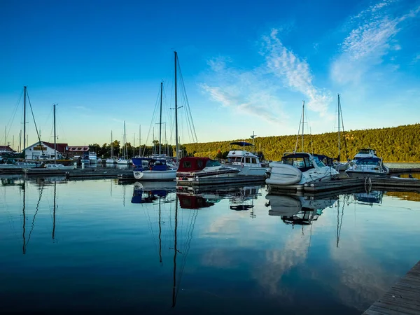 Eğlence Tekneli Gore Bay Marina Manitoulin Adası Kanada — Stok fotoğraf