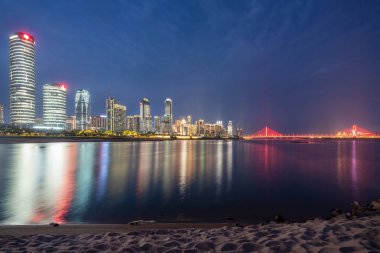 Nanchang, Jiangxi nehri manzaralı