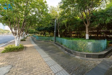 Çin 'deki Şehir Parkı yolu.