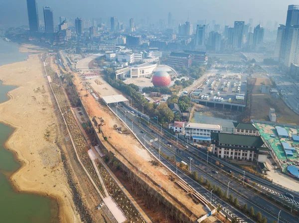 Vista panorámica de Nanchang, la capital de Jianxi — Foto de Stock