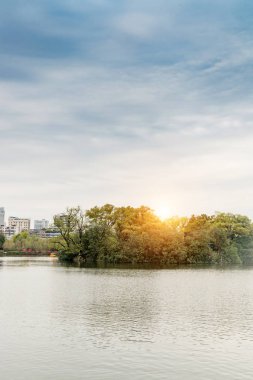 Çin 'deki Nanchang Qingshan Gölü