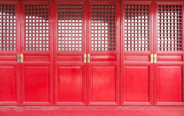 Cinese vecchia porta rossa — Foto Stock