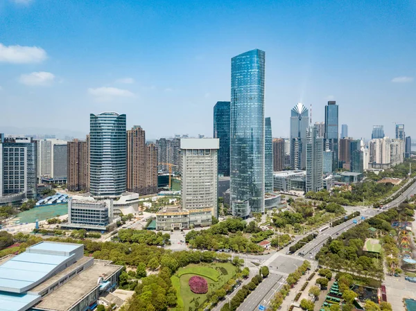 Vista panorâmica de Nanchang, a capital de Jianxi — Fotografia de Stock