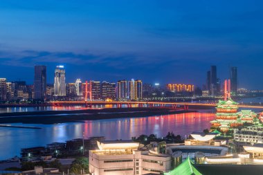 Nanchang, Jiangxi nehri manzaralı