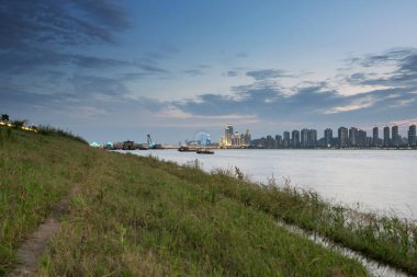 Nanchang, Jiangxi nehri manzaralı