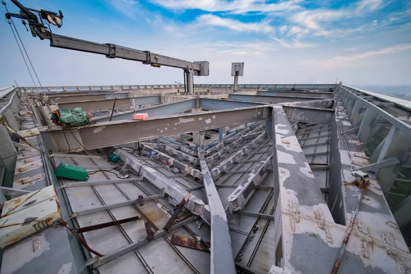 Baukran-Einstellungen in China — Stockfoto