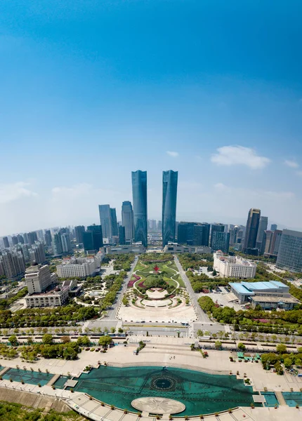 Vue panoramique de Nanchang, la capitale du Jianxi — Photo