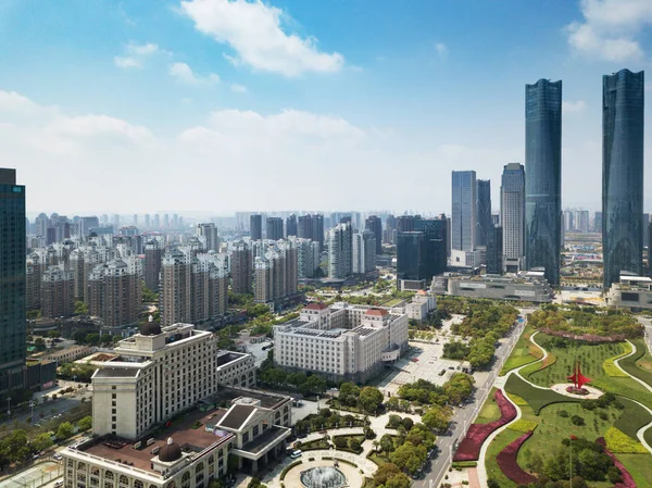 Vista panoramica di Nanchang, la capitale dello Jianxi — Foto Stock