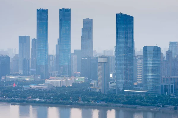 Jianxi 'nin başkenti Nanchang' ın panoramik manzarası — Stok fotoğraf