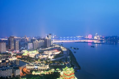 Nanchang, Jiangxi nehri manzaralı