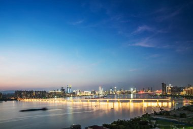 Nanchang, Jiangxi nehri manzaralı