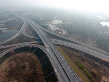 Şehrin kuş bakışı hava fotoğrafçılığı