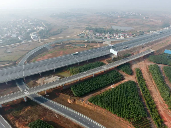Şehrin kuş bakışı hava fotoğrafçılığı
