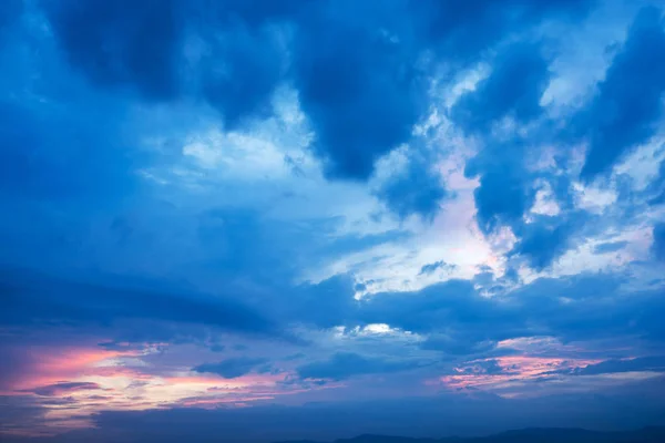 Вид Облаков Фоне Заката — стоковое фото