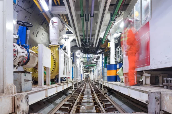 Tunnel della metropolitana in costruzione — Foto Stock