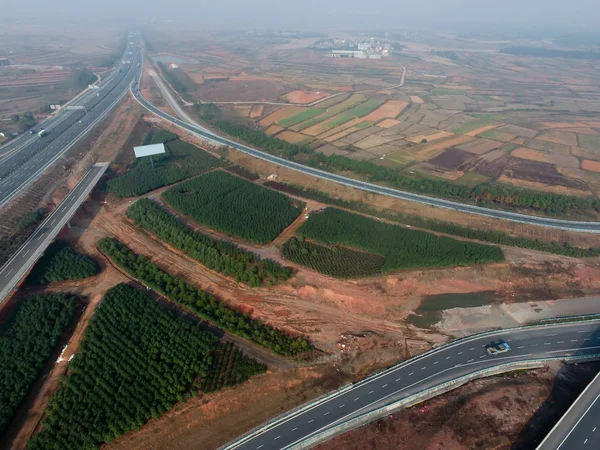 Şehrin kuş bakışı hava fotoğrafçılığı