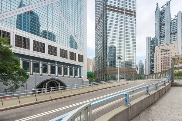 Modernes Stadtbild und Straße von Hongkong — Stockfoto