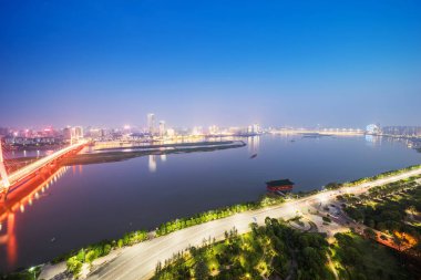 Nanchang, Jiangxi nehri manzaralı
