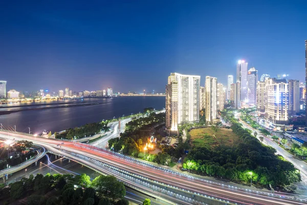 The light trails — Stock Photo, Image