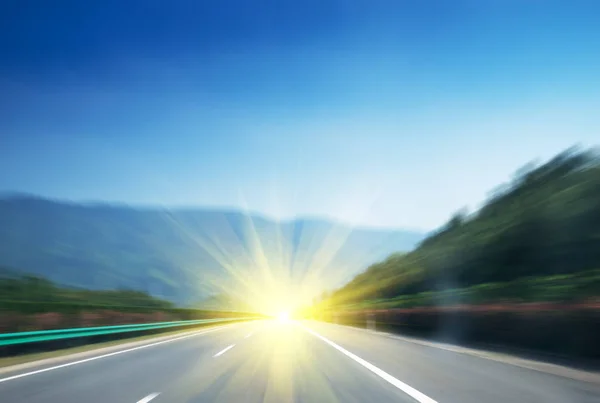 Car Road Motion Blur Background — Stock Photo, Image