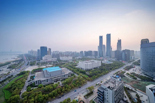 Veduta aerea della grande città, Cina Nanchang — Foto Stock