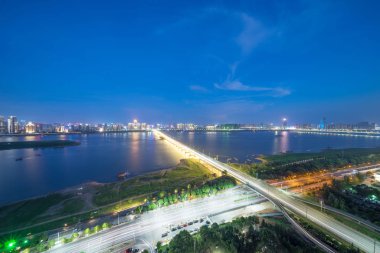 Nanchang, Jiangxi nehri manzaralı