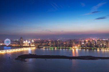 Nanchang, Jiangxi nehri manzaralı