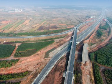 Şehrin kuş bakışı hava fotoğrafçılığı
