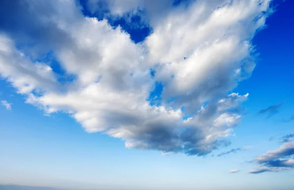 Vista Das Nuvens Fundo Azul Céu — Fotografia de Stock