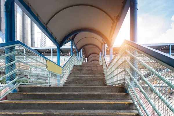 Footbridge Stairs Sky Train Travel Concept — Stock Photo, Image