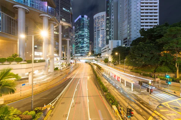 Hong Kong city at night — Stock Photo, Image