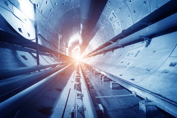 Intérieur Tunnel Souterrain Concept Transport — Photo