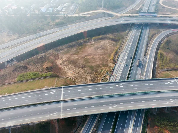 Aerial photography bird-eye view of City