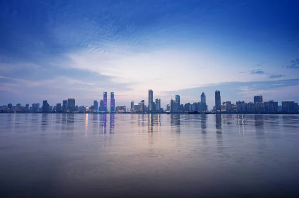 Puerto Hong Kong Con Paisaje Urbano Segundo Plano — Foto de Stock