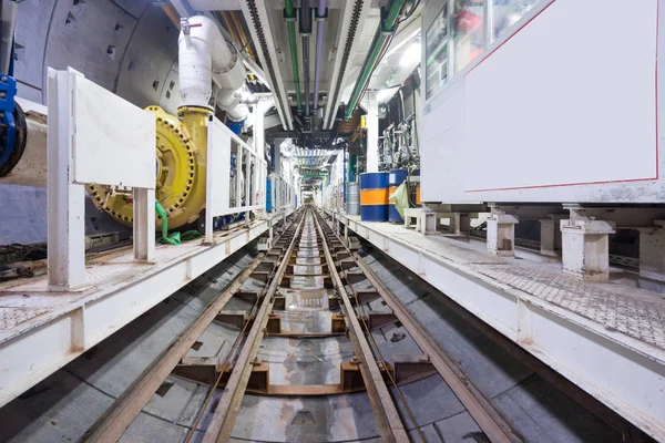 Subway tunnel under konstruktion — Stockfoto