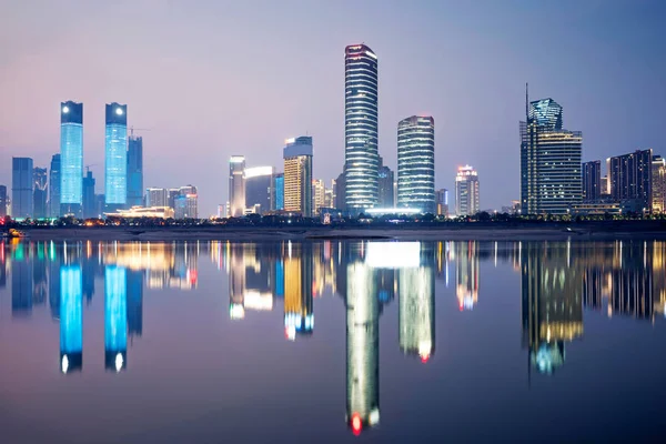 Shanghai Nacht in China — Stockfoto