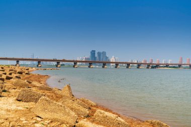 Nanchang 'ın Şehir Sahnesi Yeni Bölge, Jiangxi, Çin