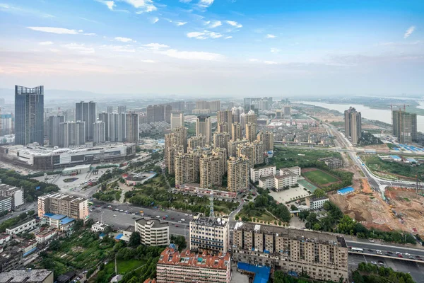 Панорама Міста Наньчан Столиці Цзянсі — стокове фото