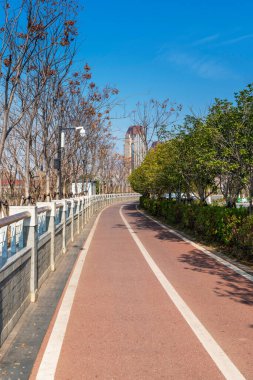 Çin 'deki Şehir Parkı yolu.