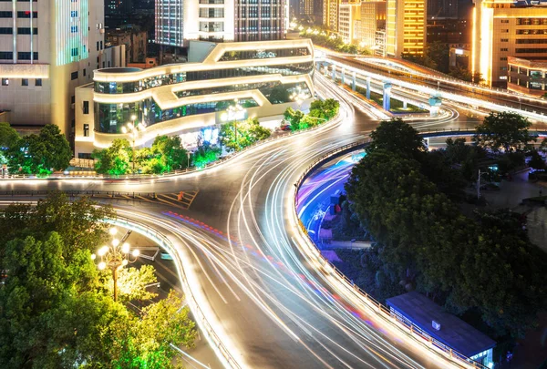 Overloop Van Lichte Paden Mooie Bochten — Stockfoto