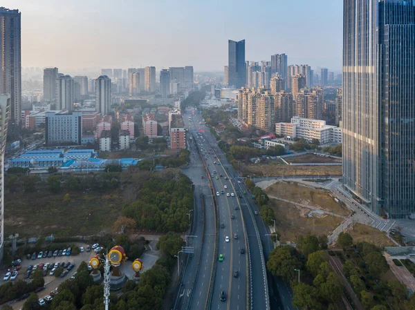 Panoramautsikt Över Nanchang Huvudstad Jianxi — Stockfoto