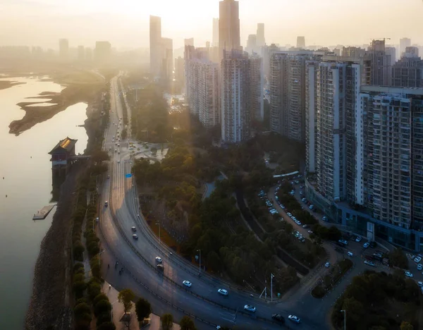 Tramonto Città — Foto Stock