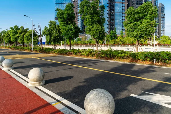 Carretera Edificios Urbanos Vacíos China — Foto de Stock