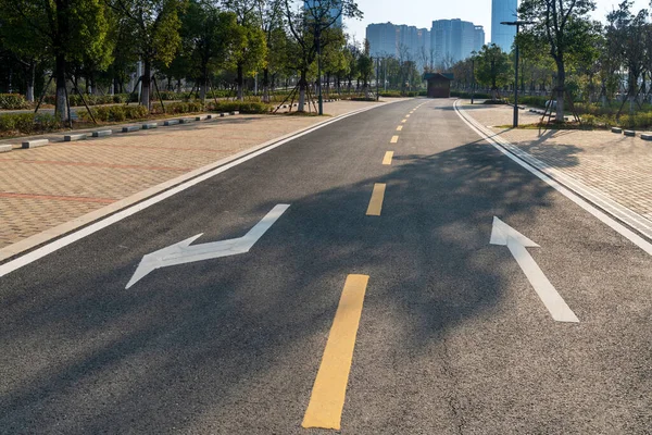 Carretera Edificios Urbanos Vacíos China — Foto de Stock