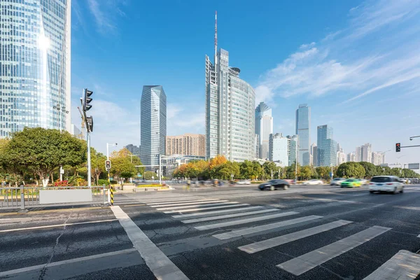 Avenida Século Cena Rua Shanghai Lujiazui China — Fotografia de Stock