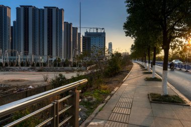 Çin 'de günbatımı